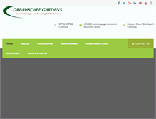Tablet Screenshot of dreamscapegardens.net